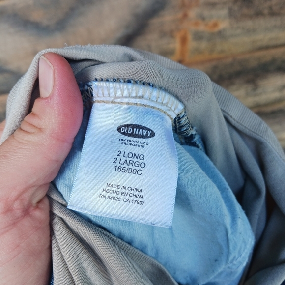 Old Navy Women's Maternity Stretch Jeans 2 Long Bootcut Full Panel Light Wash - Picture 5 of 6